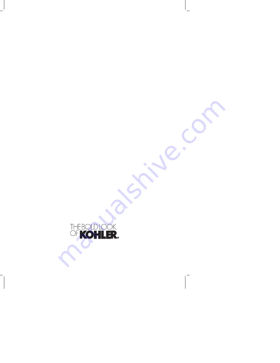 Kohler K-824 Roughing-In Manual Download Page 4