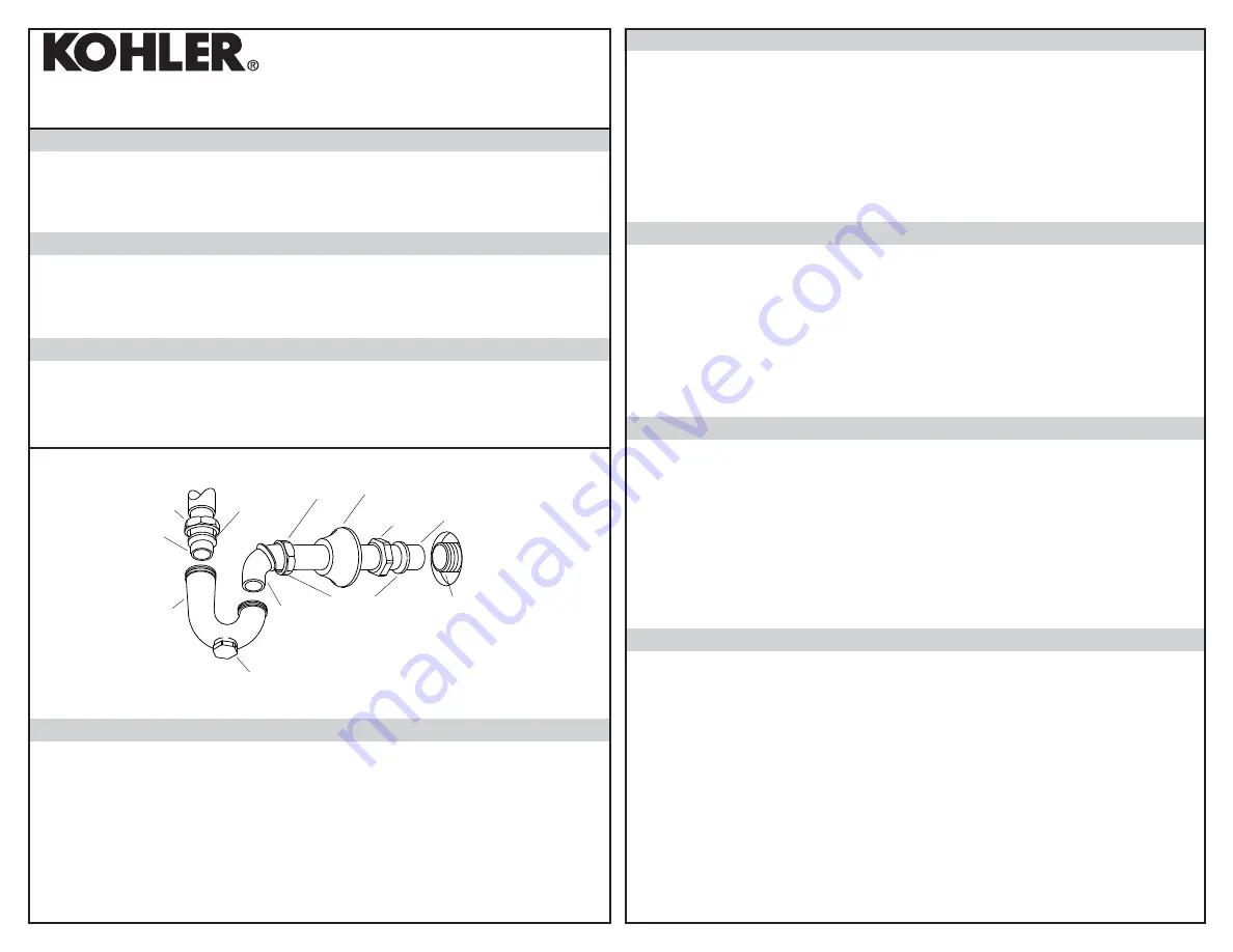 Kohler K-9018 Скачать руководство пользователя страница 1