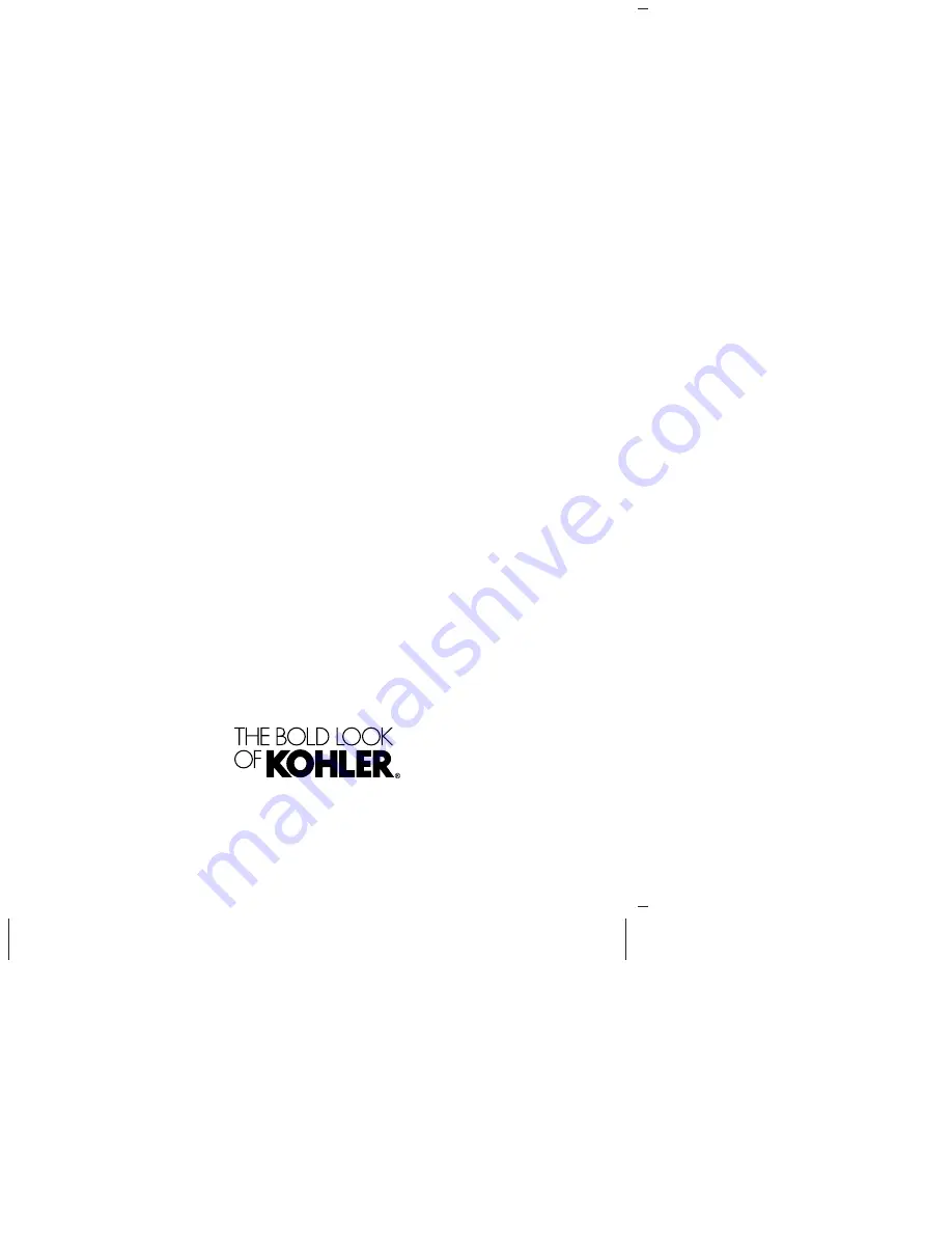 Kohler K-97172 Installation And Care Manual Download Page 24