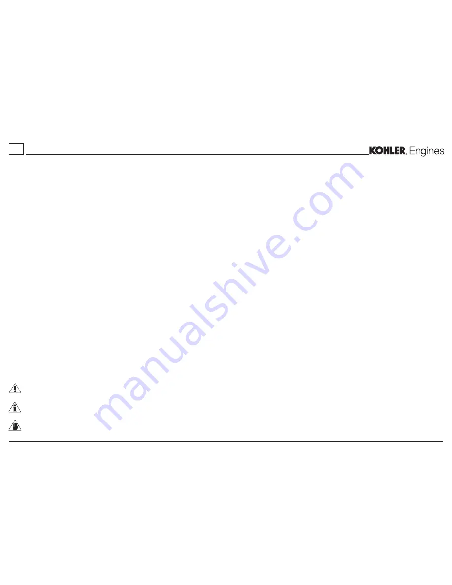 Kohler KDW 1603 Use And Maintenance Manual Download Page 12