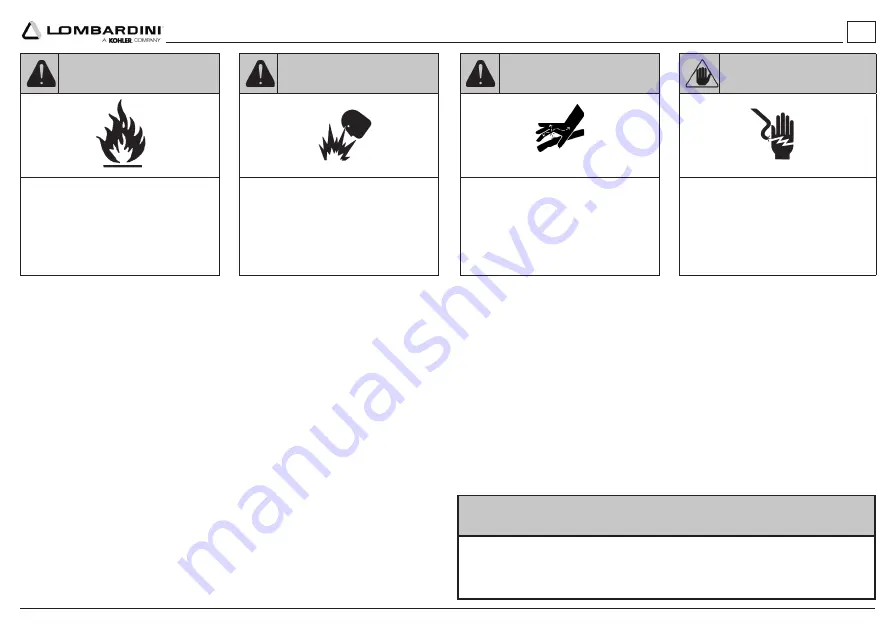 Kohler Lombardini 25 LD 330-2 Use & Maintenance Download Page 45