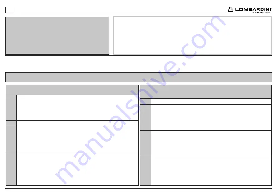 Kohler Lombardini 25 LD 330-2 Use & Maintenance Download Page 64