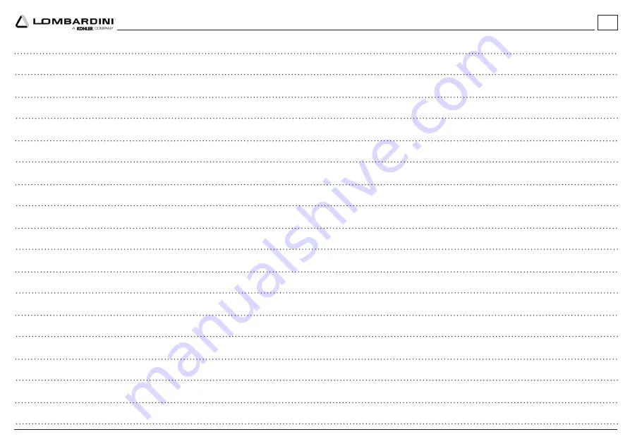 Kohler Lombardini 25 LD 330-2 Use & Maintenance Download Page 67