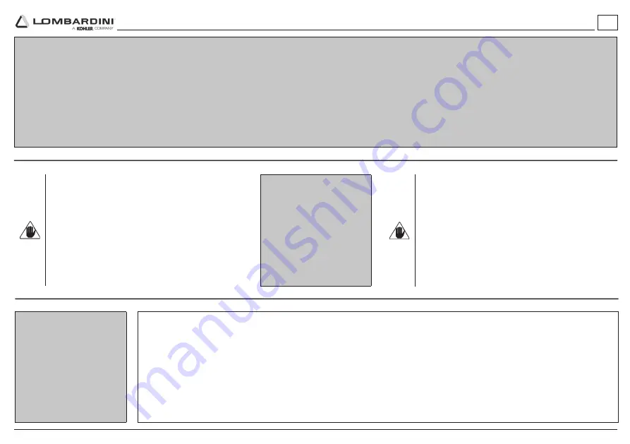 Kohler Lombardini 25 LD 330-2 Use & Maintenance Download Page 105