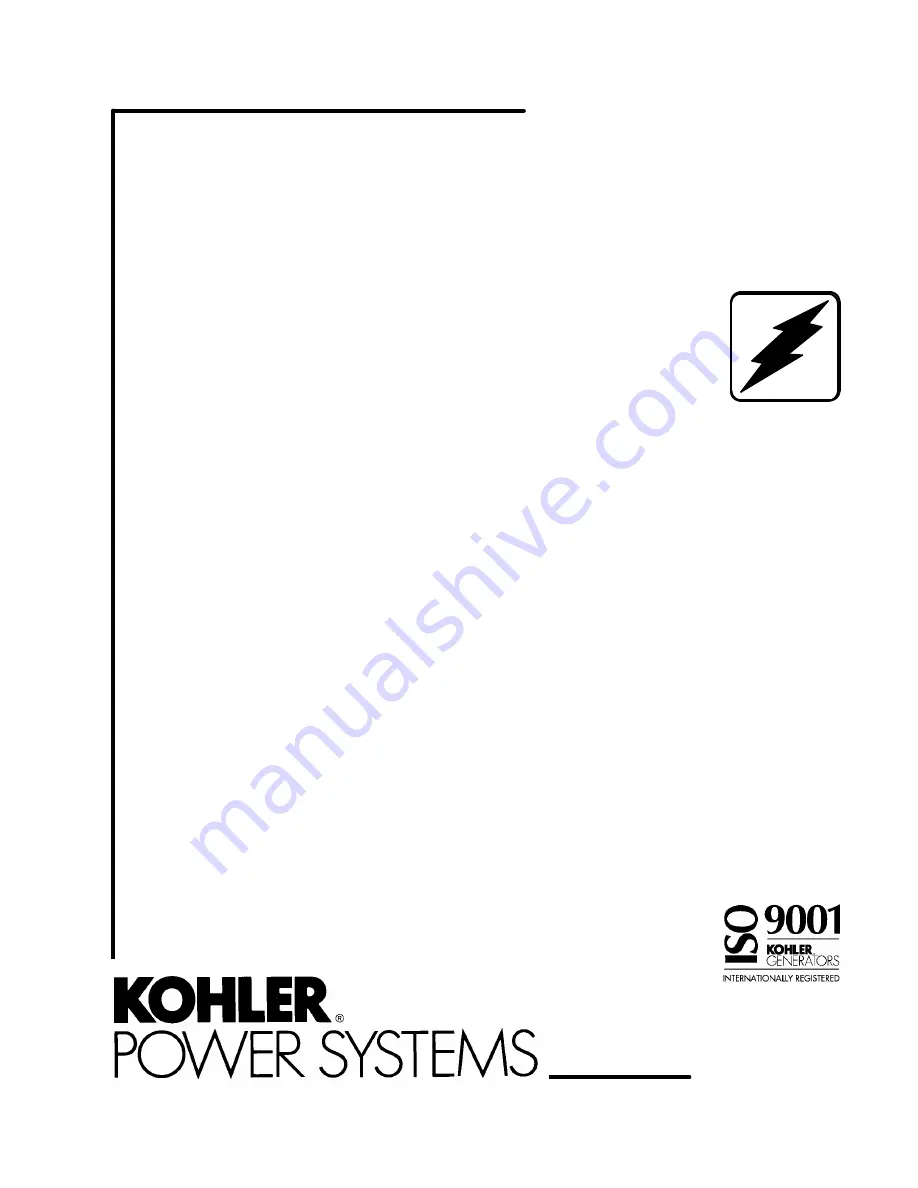 Kohler M340+ Service And Parts Manual Download Page 1