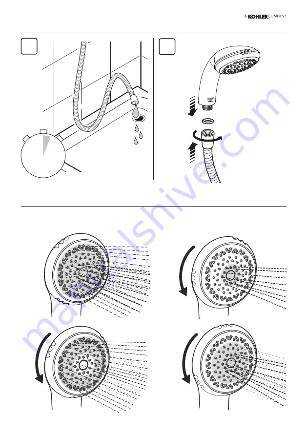 Kohler Mira Response Handset L19A Скачать руководство пользователя страница 3