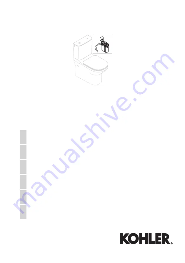 Kohler Touchless Flush Installation And Care Manual Download Page 1