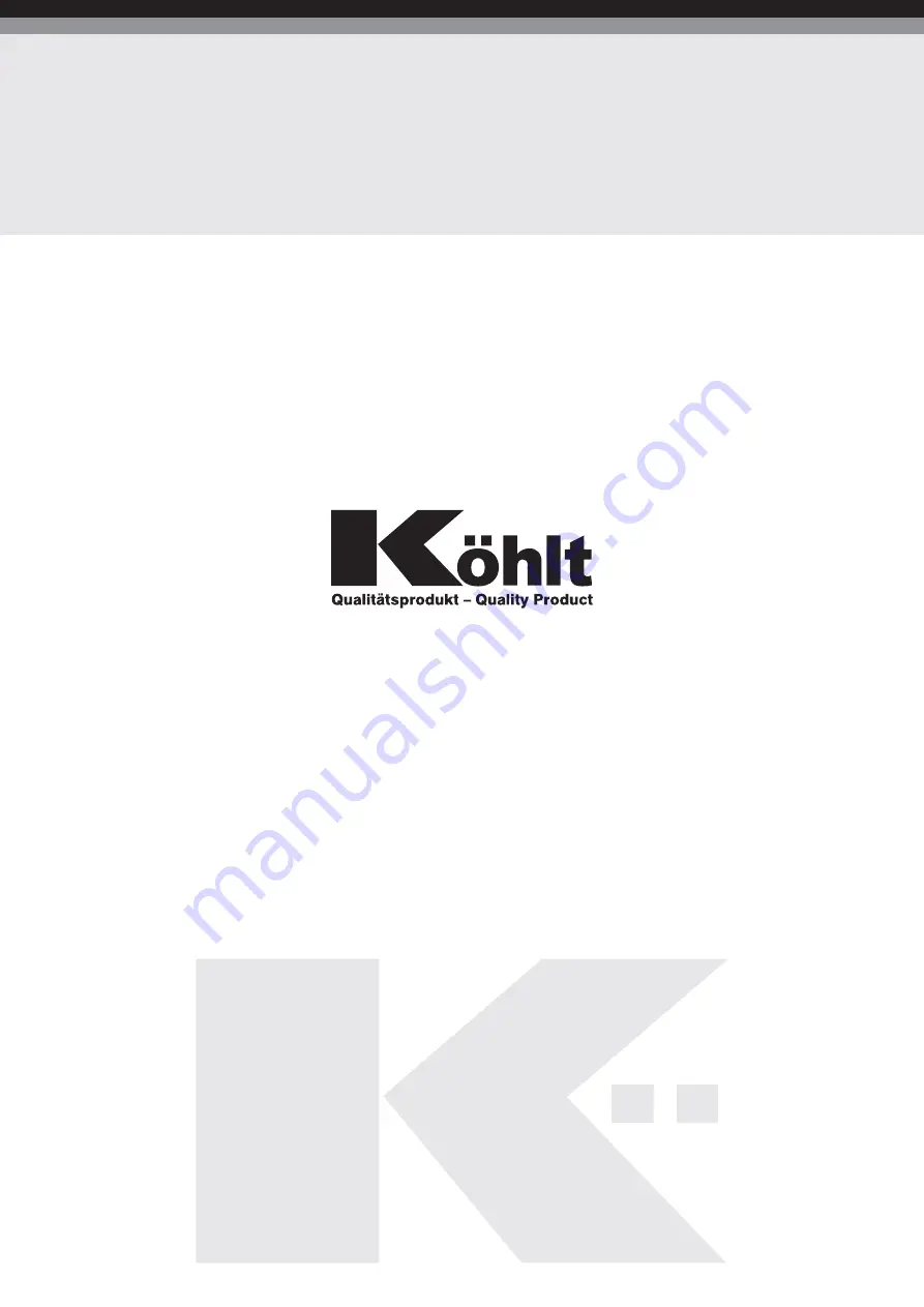 Kohlt KPEX 10A User Manual Download Page 20