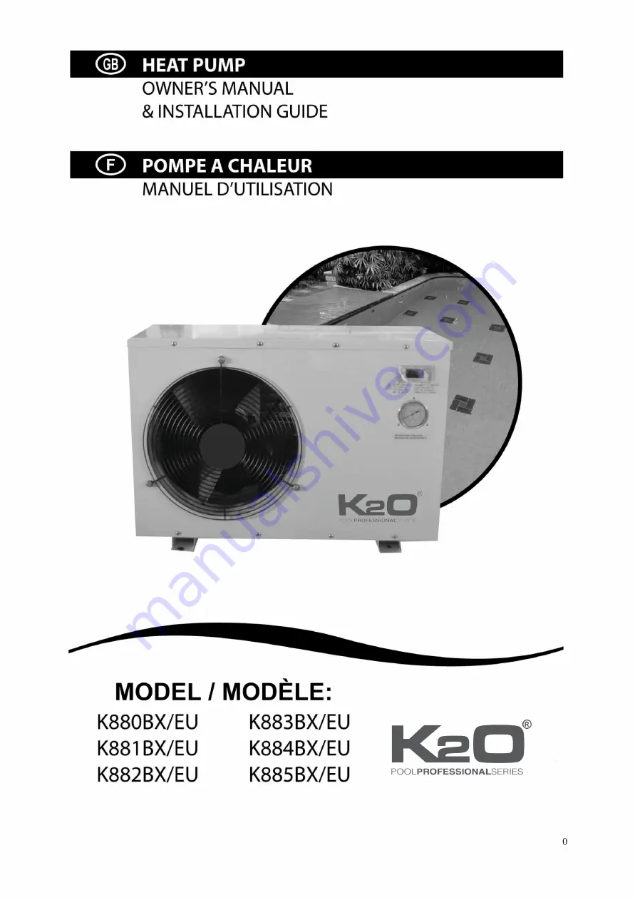 Kokido K2O K880BX/EU Owner'S Manual & Installation Manual Download Page 1