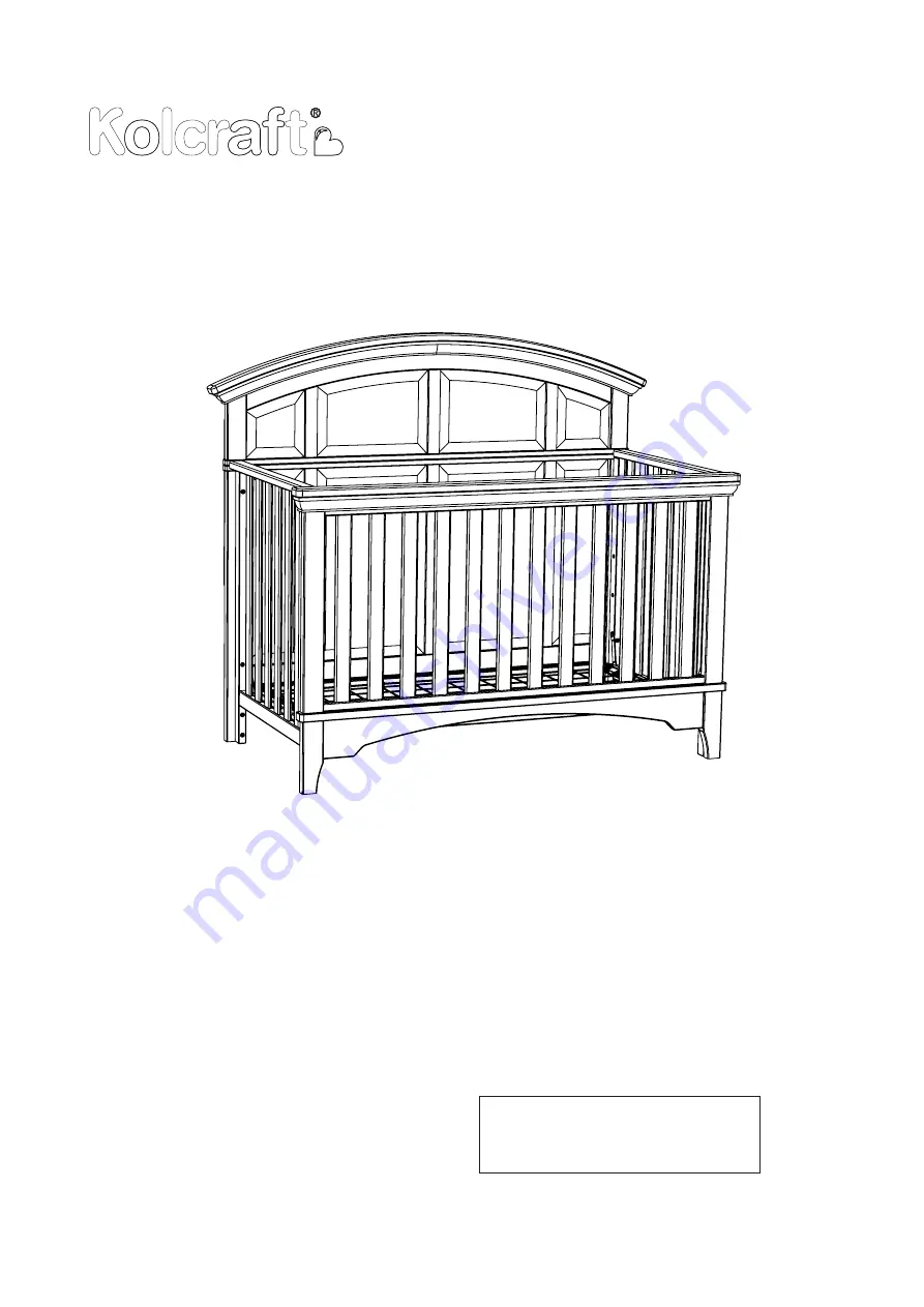 Kolcraft Brooklyn Crib Скачать руководство пользователя страница 22