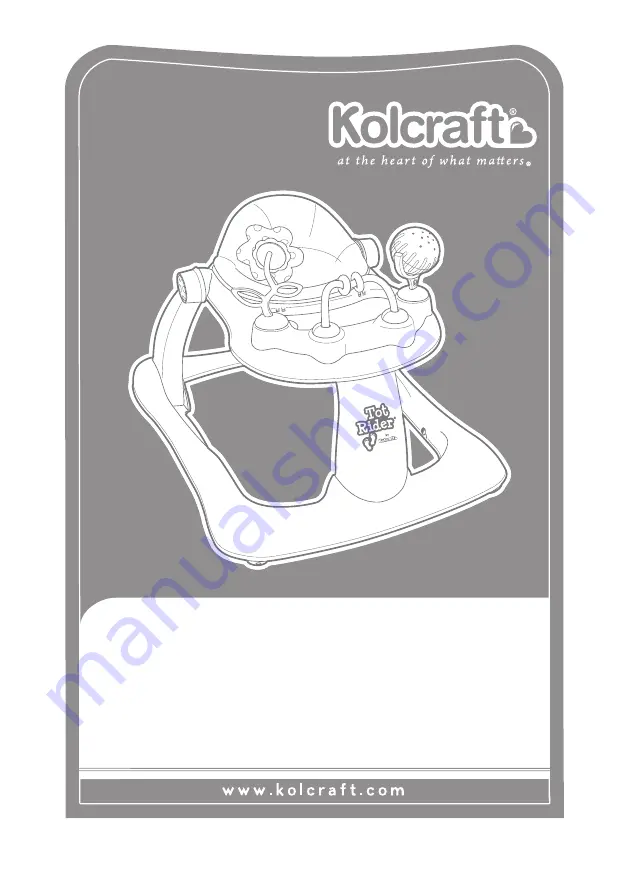 Kolcraft tot rider Instructions Manual Download Page 1