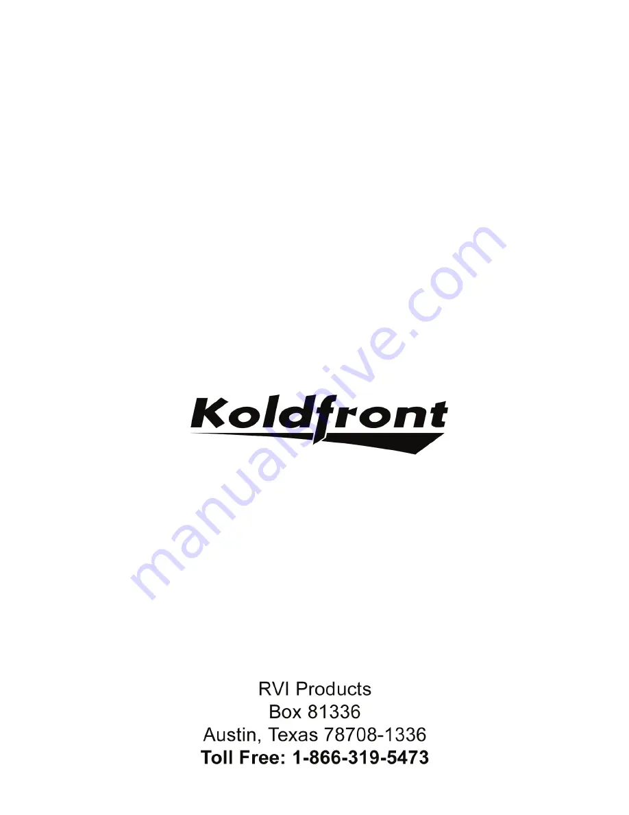 Koldfront PAC9000W Скачать руководство пользователя страница 23