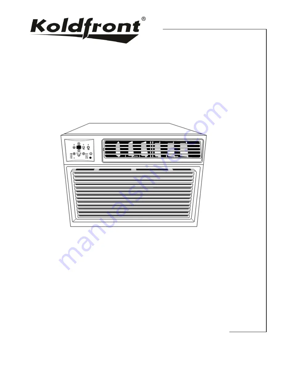 Koldfront WTC12000W Скачать руководство пользователя страница 1