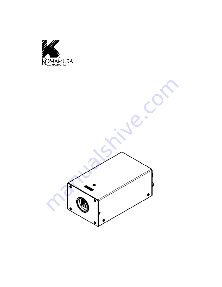 komamura Falcon Eye KC-1100 Instruction Manual Download Page 1