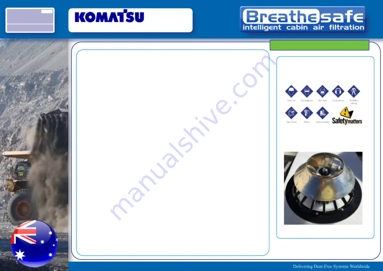 Komatsu Breathesafe WA900-3EO Installation Overview Download Page 2