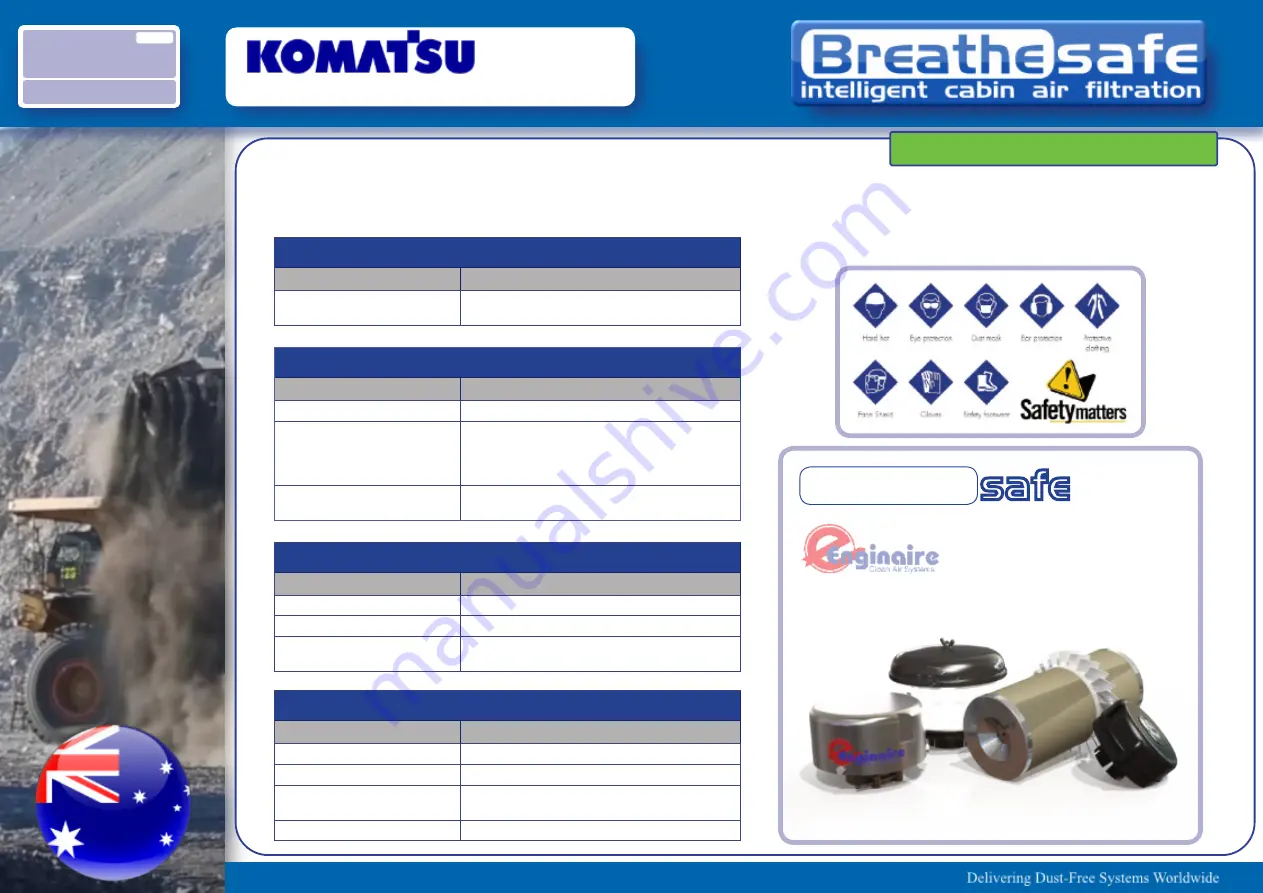 Komatsu Breathesafe WA900-3EO Скачать руководство пользователя страница 17