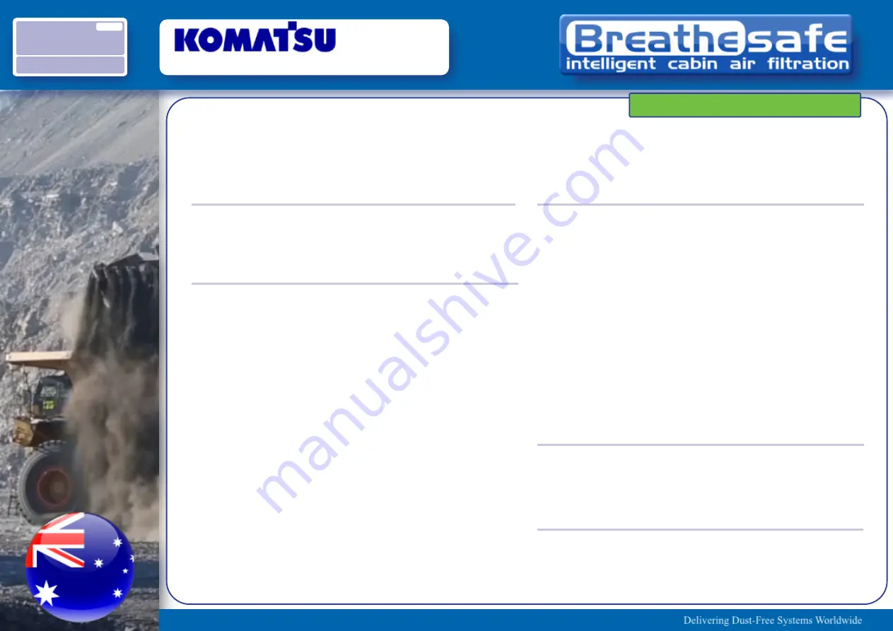 Komatsu Breathesafe WA900-3EO Installation Overview Download Page 19