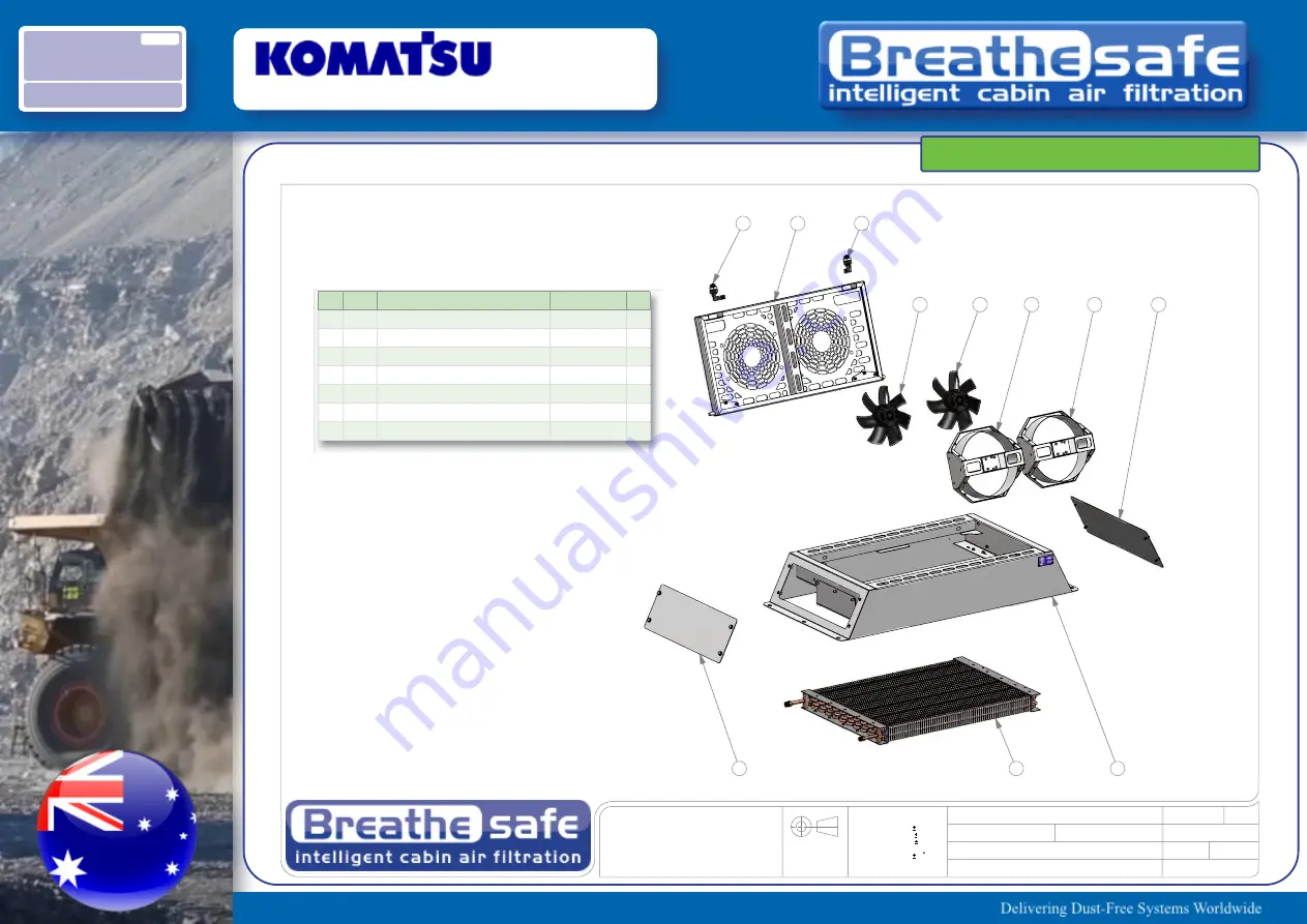 Komatsu Breathesafe WA900-3EO Installation Overview Download Page 22