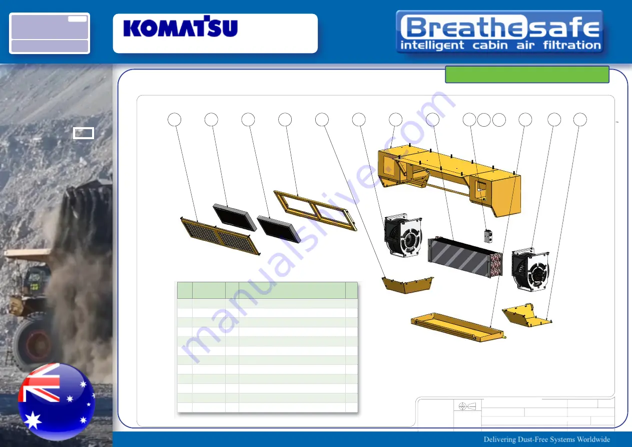 Komatsu Breathesafe WA900-3EO Installation Overview Download Page 24