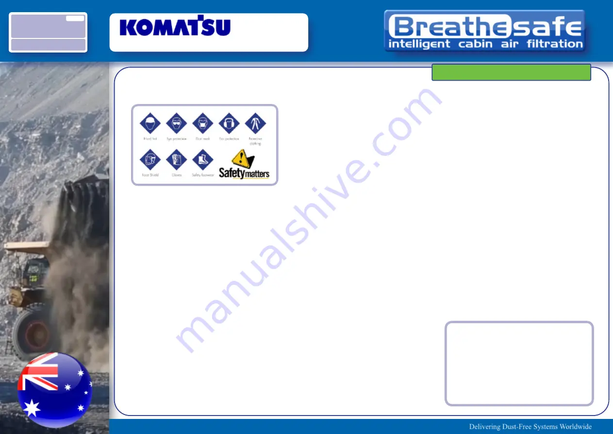 Komatsu Breathesafe WA900-3EO Installation Overview Download Page 27