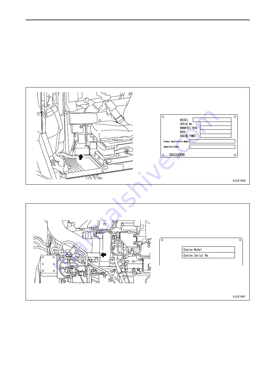 Komatsu D375A-8 Operation & Maintenance Manual Download Page 15