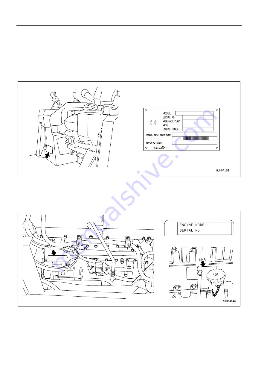 Komatsu D85EX-15 Operation & Maintenance Manual Download Page 10