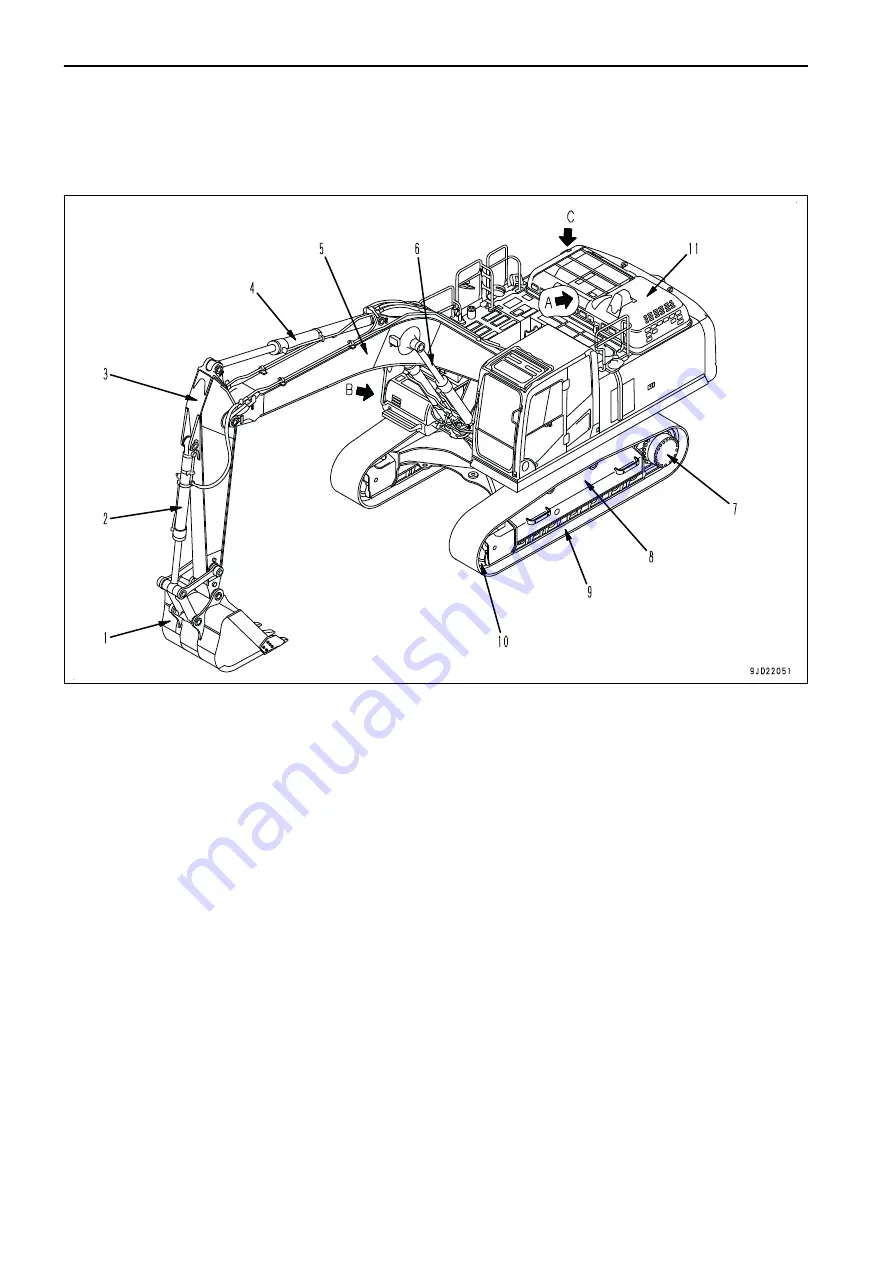 Komatsu HB365LC-3 Operation & Maintenance Manual Download Page 74