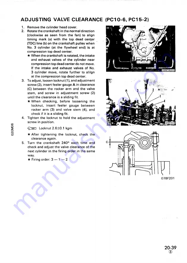 Komatsu PC05-6 Shop Manual Download Page 124