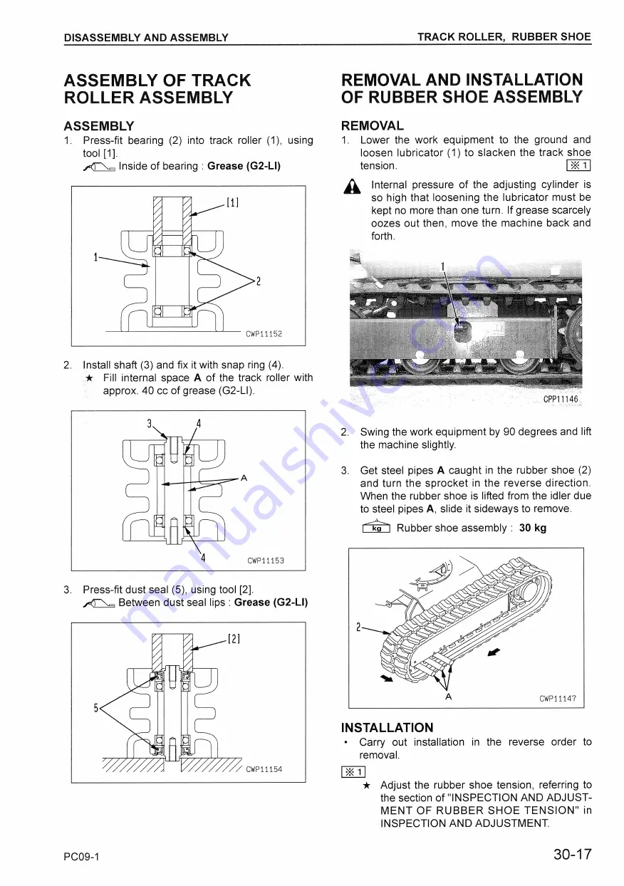 Komatsu PC09-1 Скачать руководство пользователя страница 176