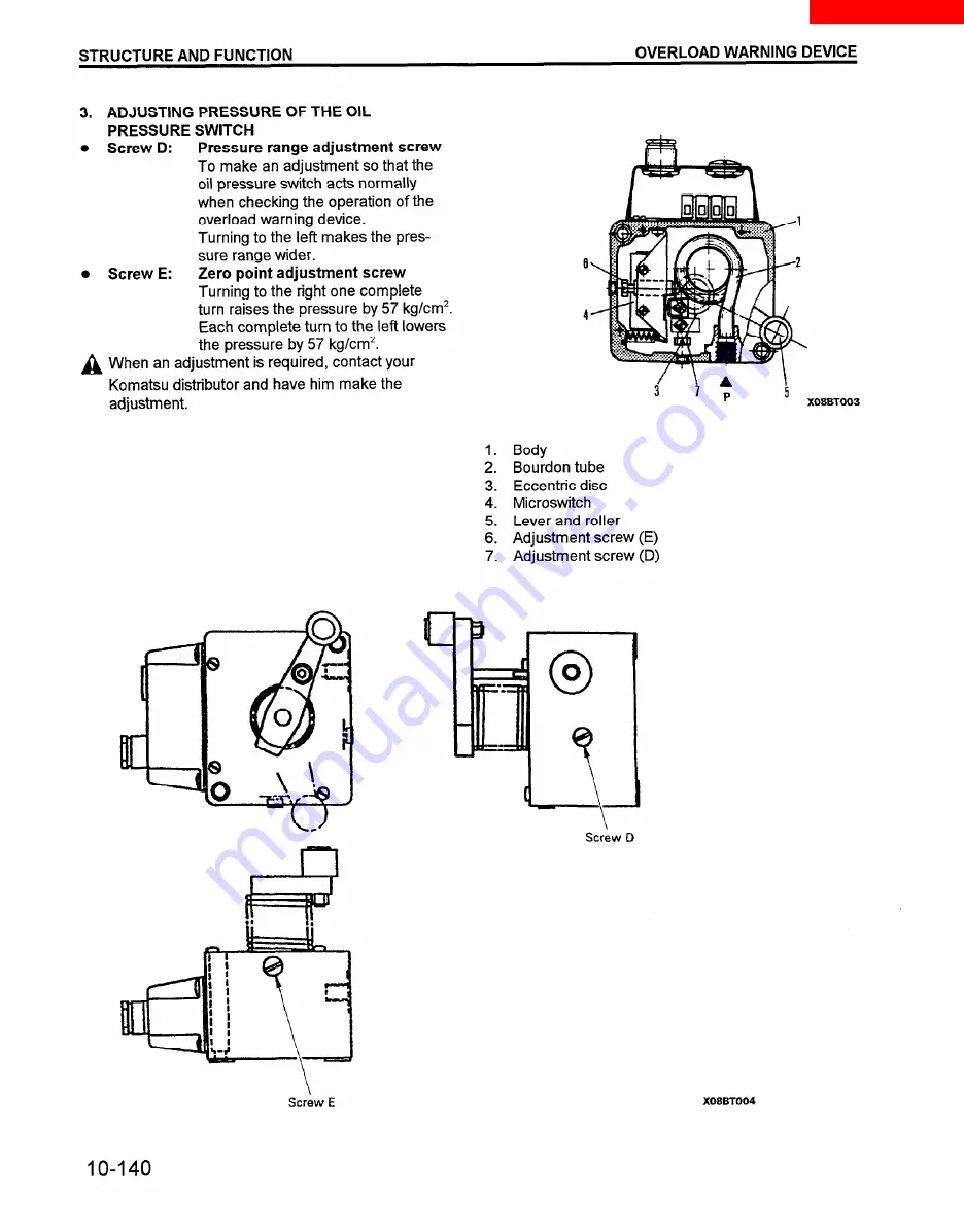 Komatsu PC200-6 Shop Manual Download Page 186