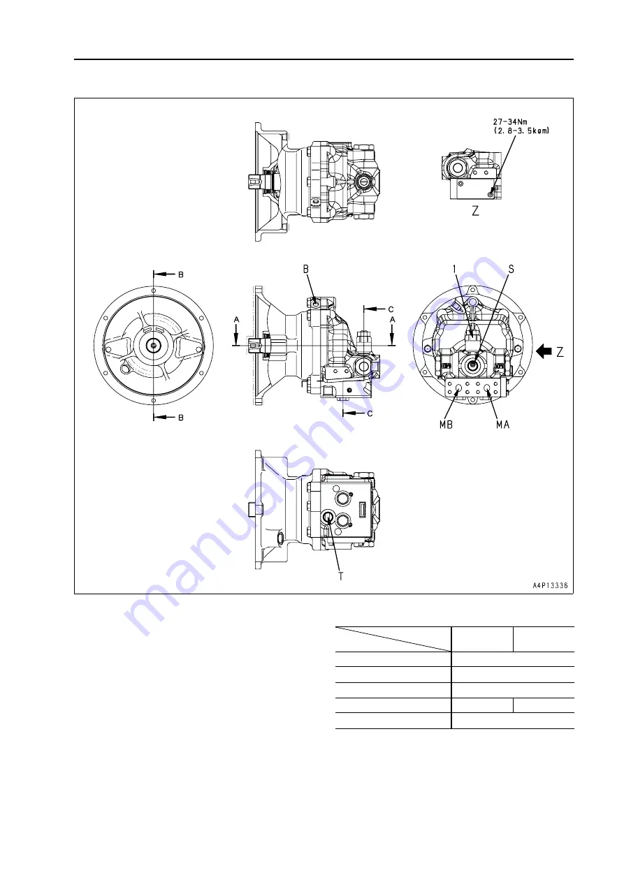 Komatsu PC200-8M0 Shop Manual Download Page 203