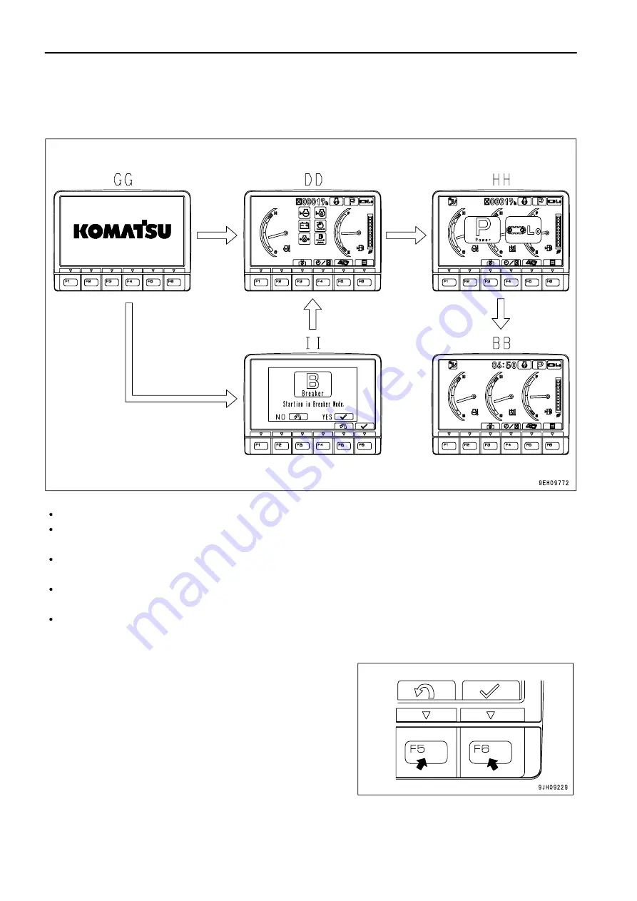 Komatsu PC300-8 Operation & Maintenance Manual Download Page 61