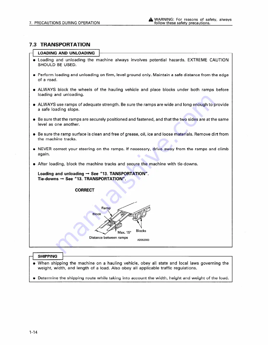 Komatsu Super D155AX-3 Operation & Maintenance Manual Download Page 23