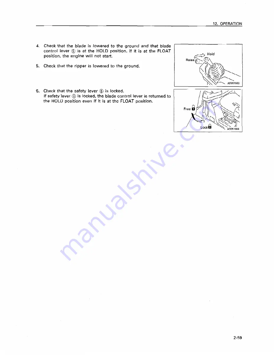 Komatsu Super D155AX-3 Operation & Maintenance Manual Download Page 98