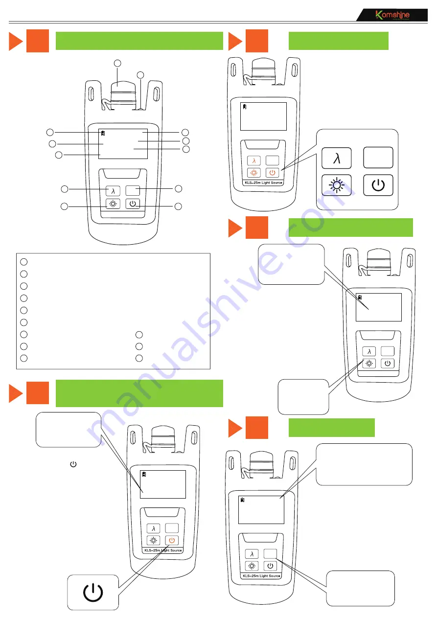 Komshine KLS-25m Instruction Manual Download Page 1