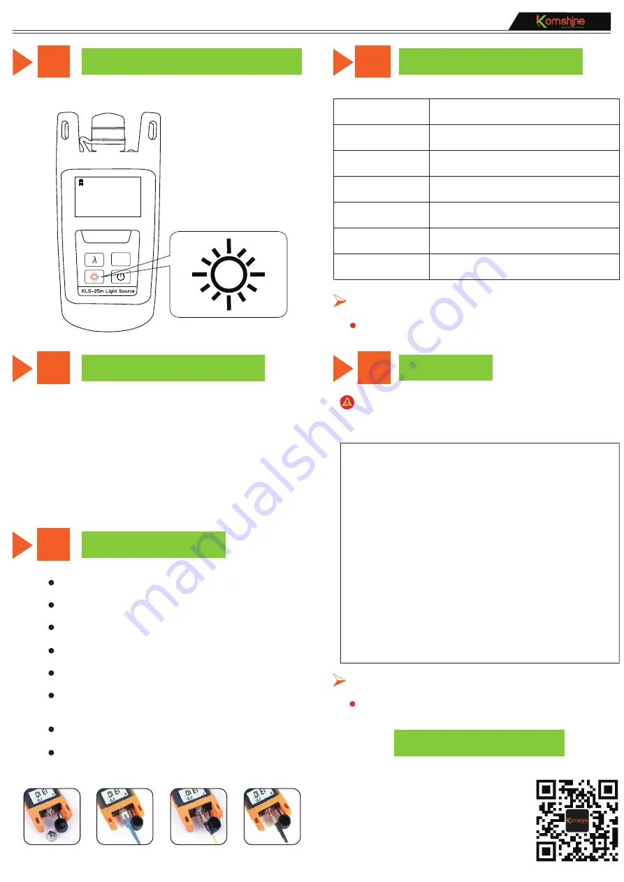 Komshine KLS-25m Скачать руководство пользователя страница 2