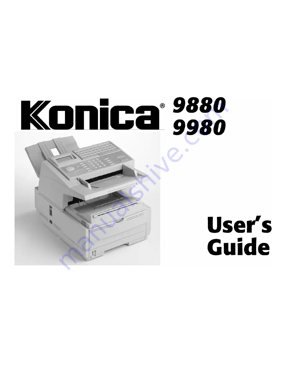 Konica Minolta 9880 Скачать руководство пользователя страница 1