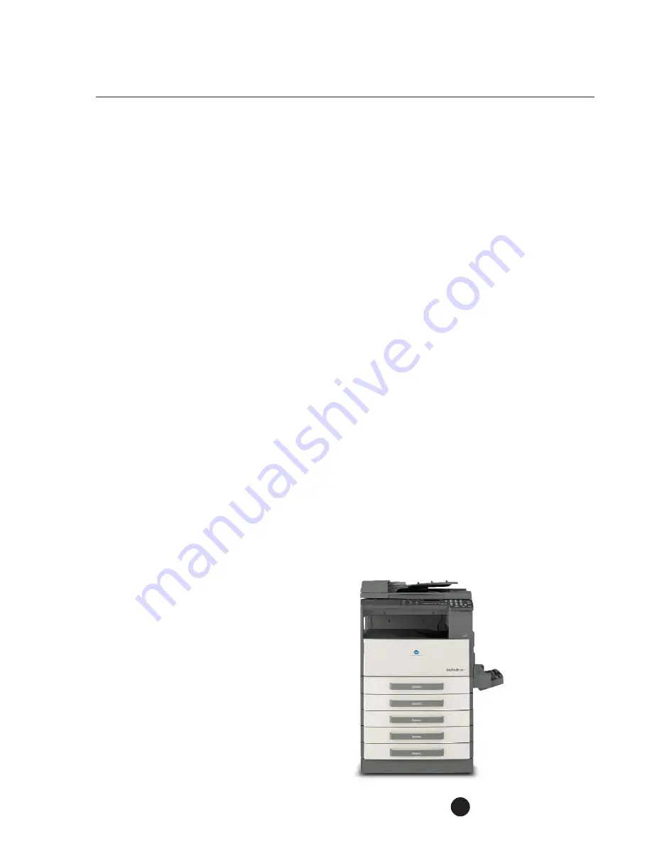 Konica Minolta bizhub 180 Product And Sales Manual Download Page 9