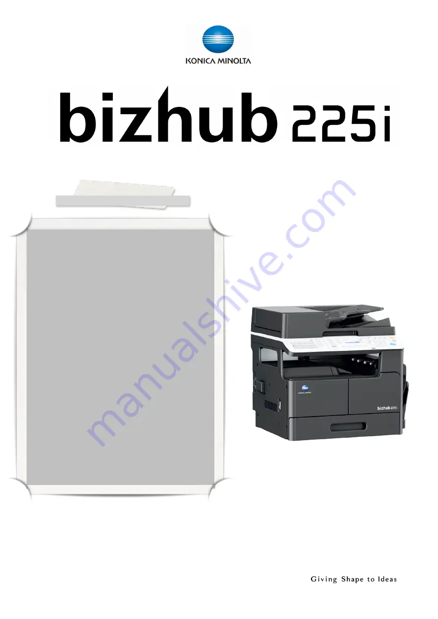 Konica Minolta bizhub 225i Shortcut Manual Download Page 4