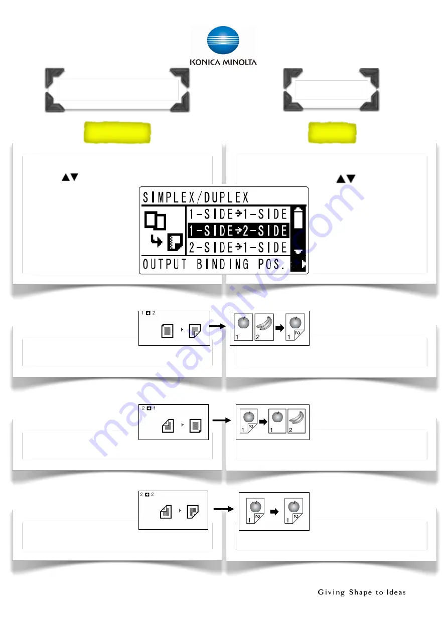 Konica Minolta bizhub 225i Shortcut Manual Download Page 10