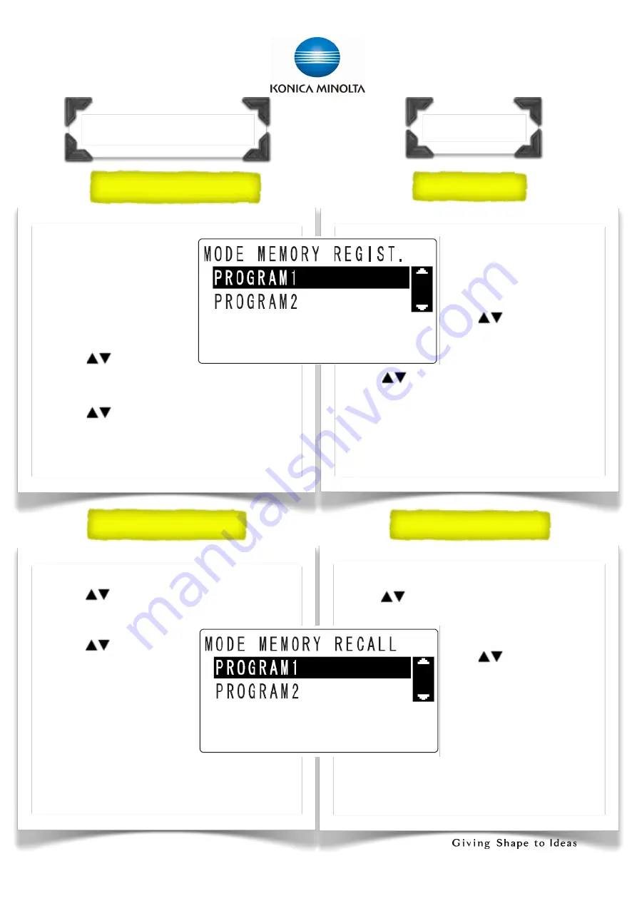 Konica Minolta bizhub 225i Shortcut Manual Download Page 17