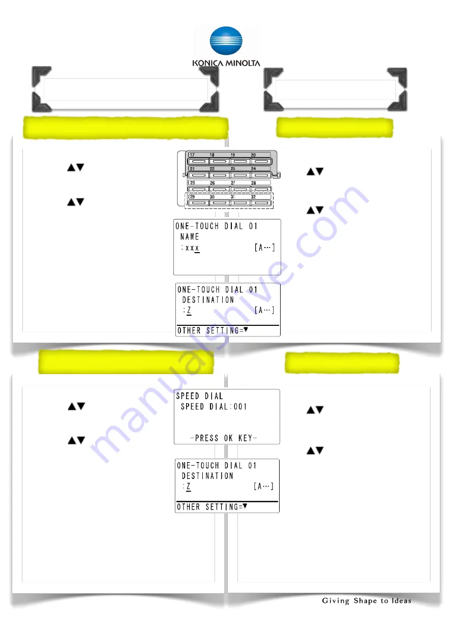 Konica Minolta bizhub 225i Shortcut Manual Download Page 18