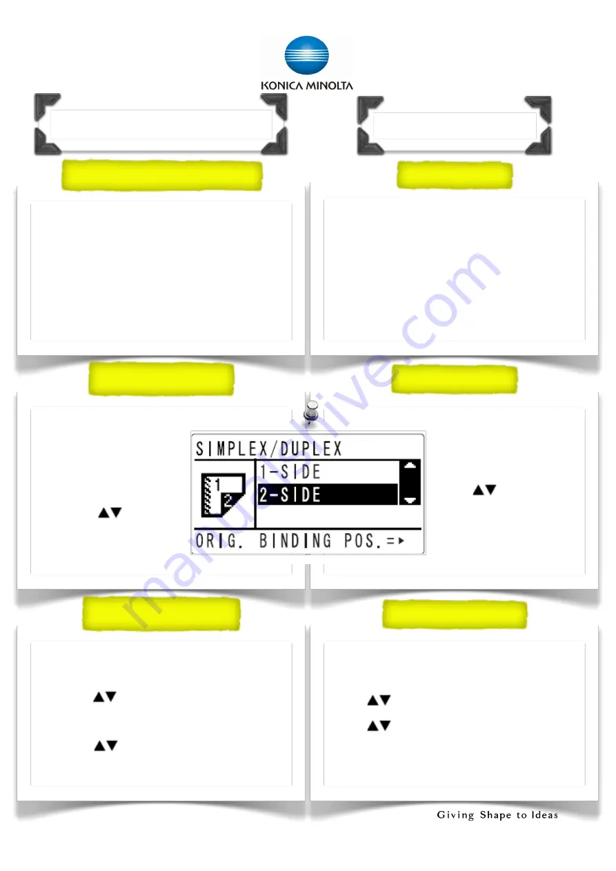 Konica Minolta bizhub 225i Shortcut Manual Download Page 19