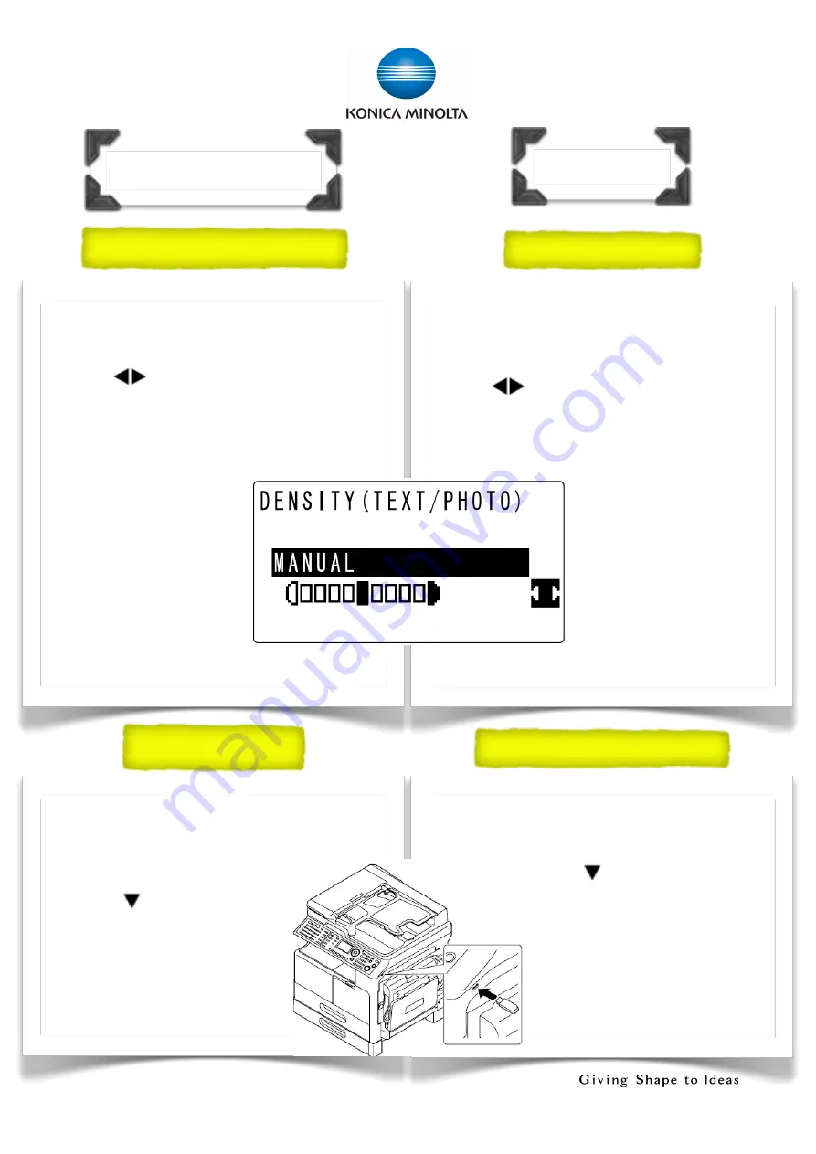 Konica Minolta bizhub 225i Shortcut Manual Download Page 21