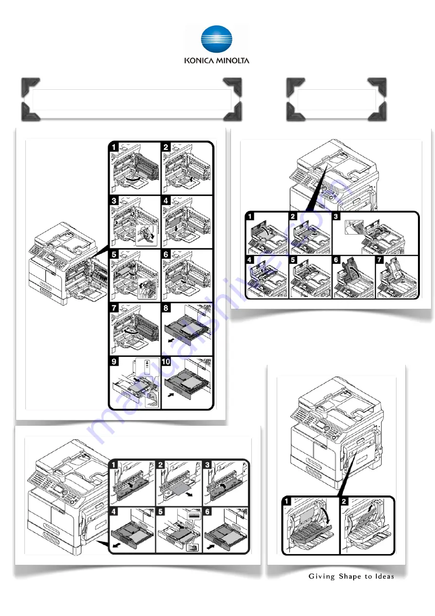 Konica Minolta bizhub 225i Shortcut Manual Download Page 28