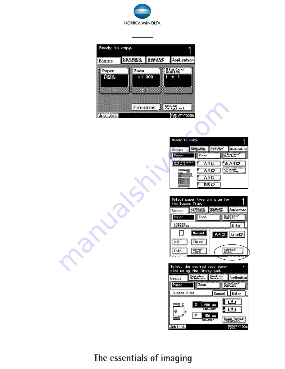 Konica Minolta Bizhub 282 Shortcut Manual Download Page 4