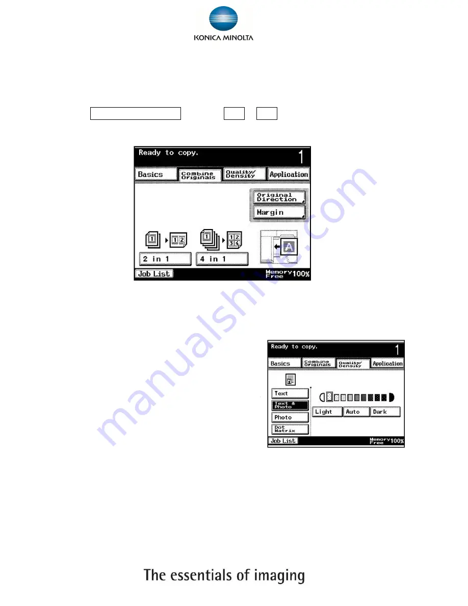 Konica Minolta Bizhub 282 Shortcut Manual Download Page 7