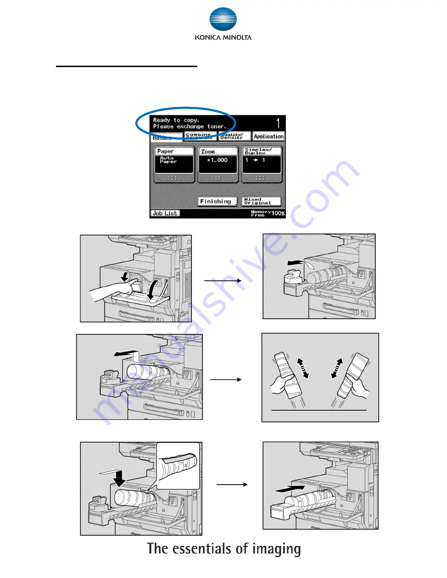 Konica Minolta Bizhub 282 Shortcut Manual Download Page 24