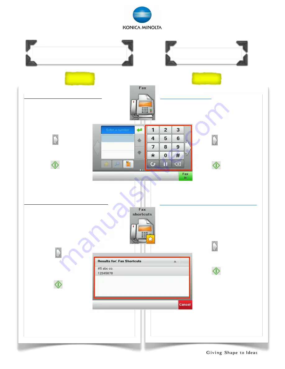 Konica Minolta Bizhub 4020 Shortcut Manual Download Page 19