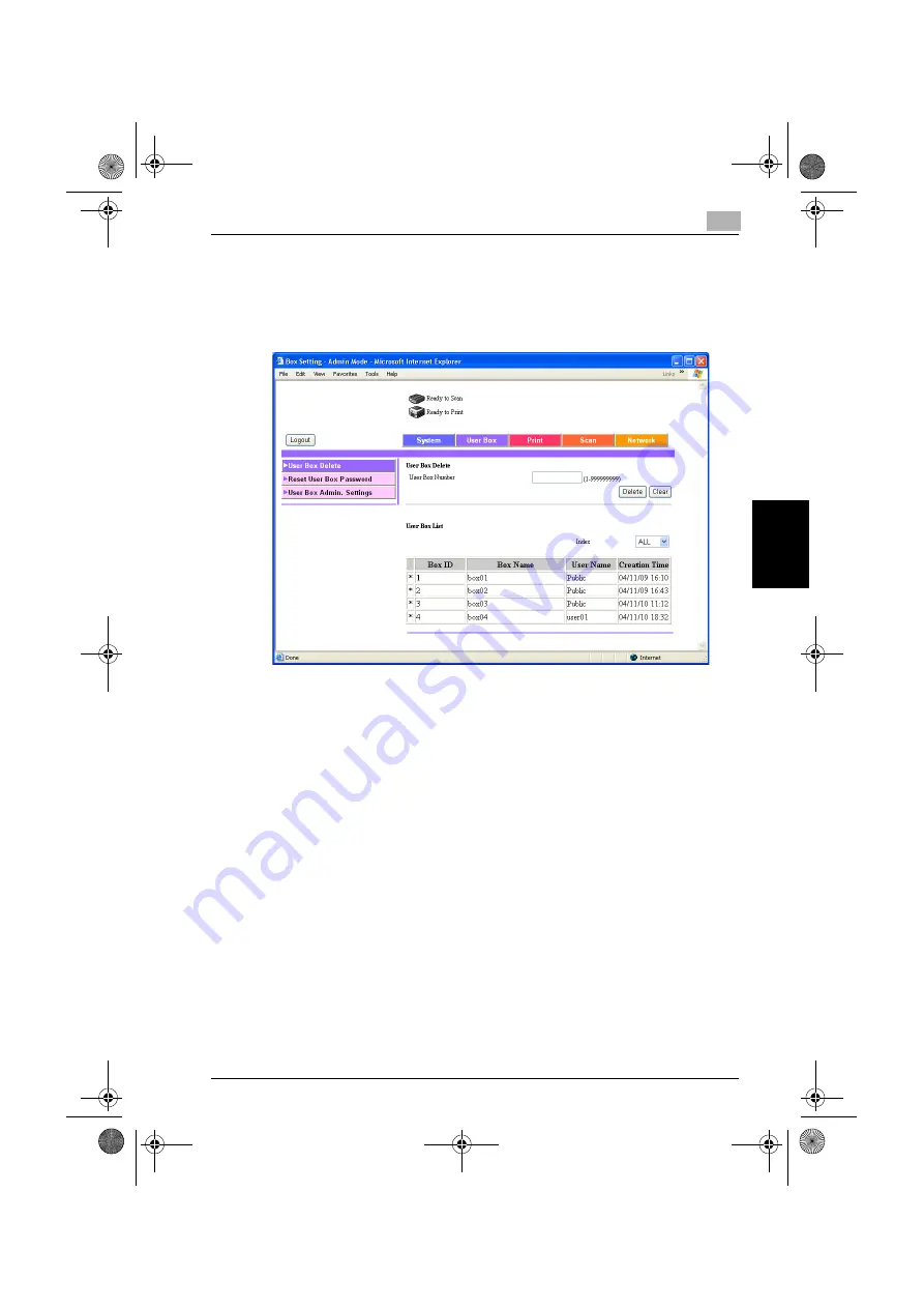 Konica Minolta BIZHUB 600 User Manual Download Page 252